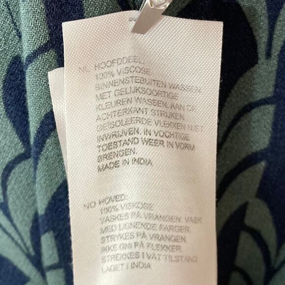 New WHITE STUFF Dress UK14/US10 Tunic Collarless Sleeveless Button Neck Bohemian - Picture 9 of 13